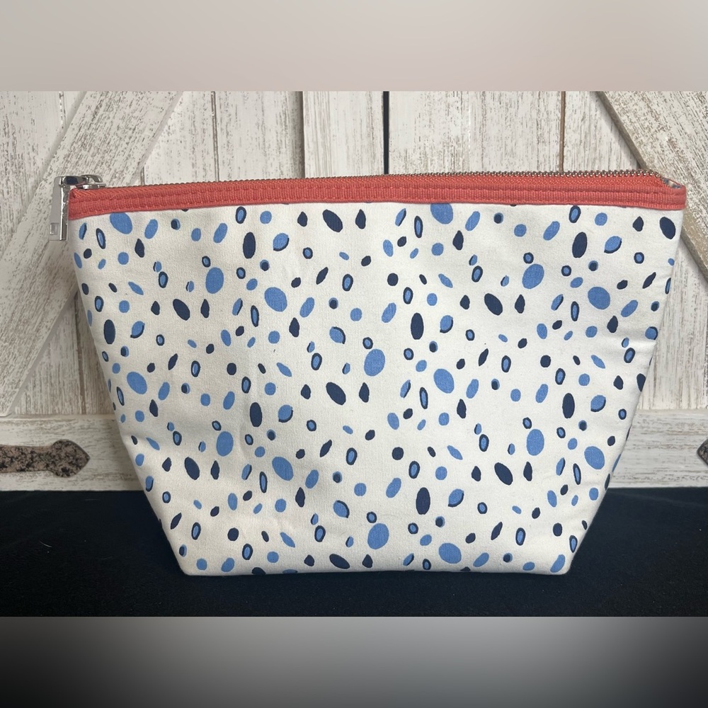 Pottery Barn Blue and White Cosmetic Bag